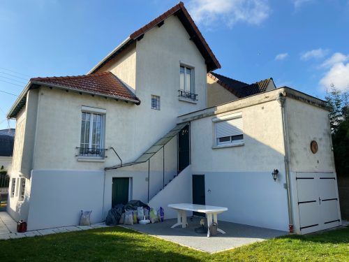 maison avant ravalement technique armé